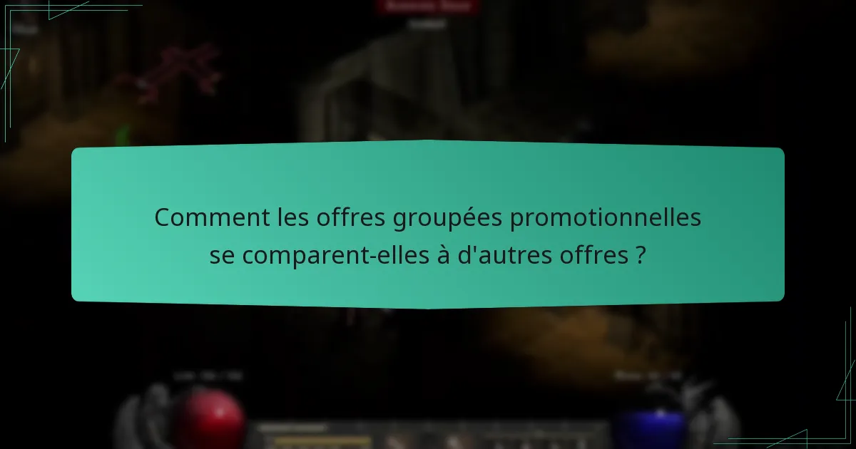 Quelles sont les conditions de service pour les offres groupées promotionnelles ?
