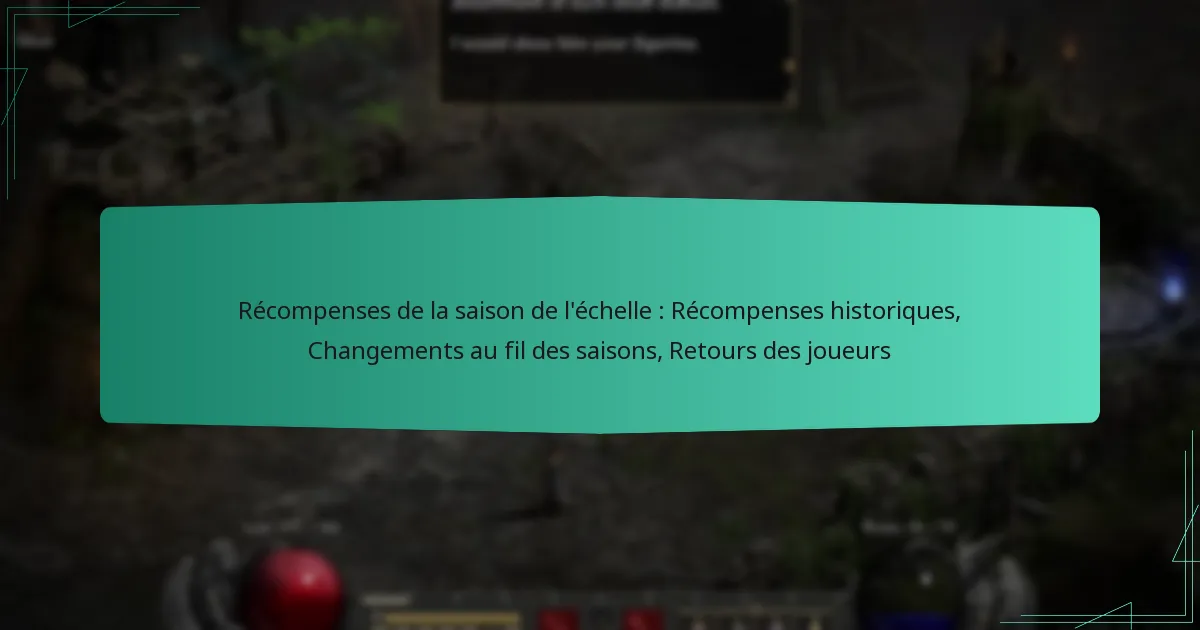 Récompenses de la saison de l’échelle : Récompenses historiques, Changements au fil des saisons, Retours des joueurs